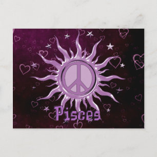 Postal Peace Sun Pisces