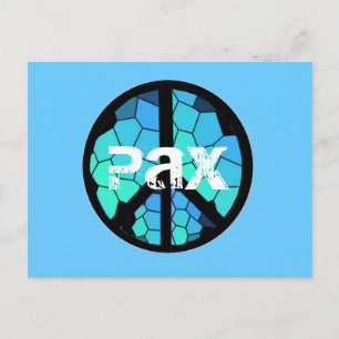 Postal Peace Symbol Pax Postcard