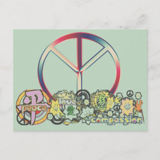 Postal peacelovecompasión