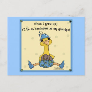 Postal Peachick Handsome like Grandp