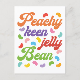 Postal Peachy Keen Jelly Bean Easter Candy Retro