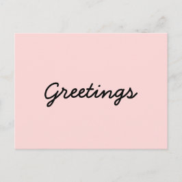 Postal Peachy Pink Yoga Meditation Design