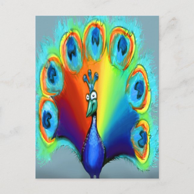 Postal Peacock (Anverso)
