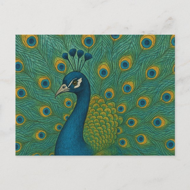 Postal Peacock (Anverso)