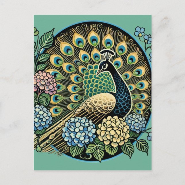 Postal Peacock (Anverso)
