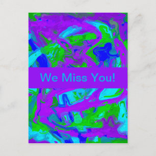 Postal Peacock Abstract Waterphones