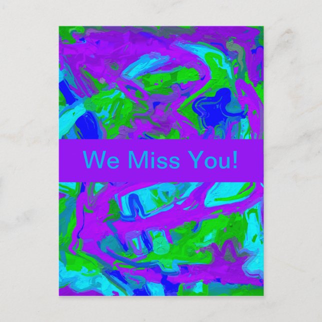 Postal Peacock Abstract Waterphones (Anverso)