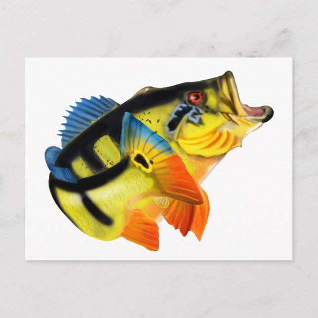 Postal Peacock Bass 3 (Anverso)