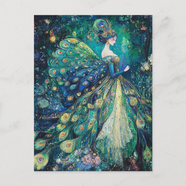 Postal Peacock Fairy (Anverso)