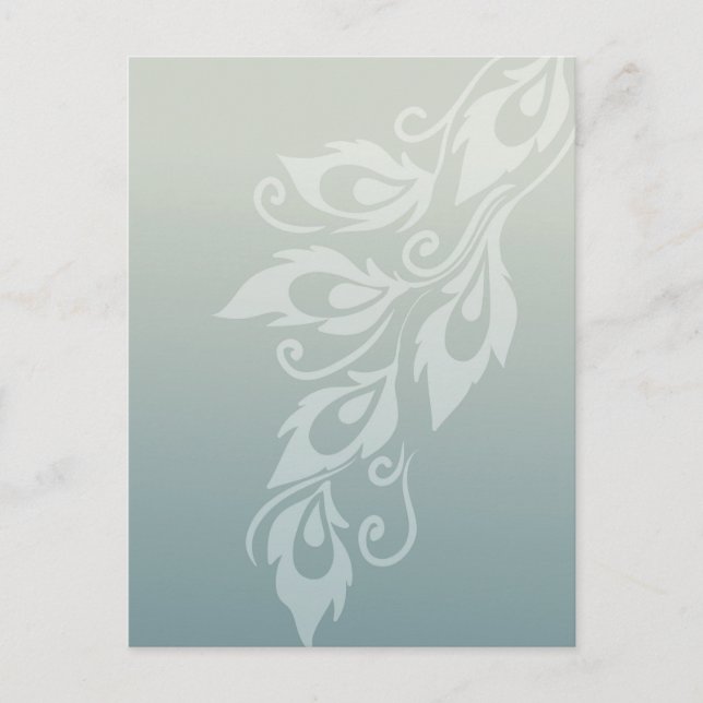 Postal Peacock Feather (Anverso)
