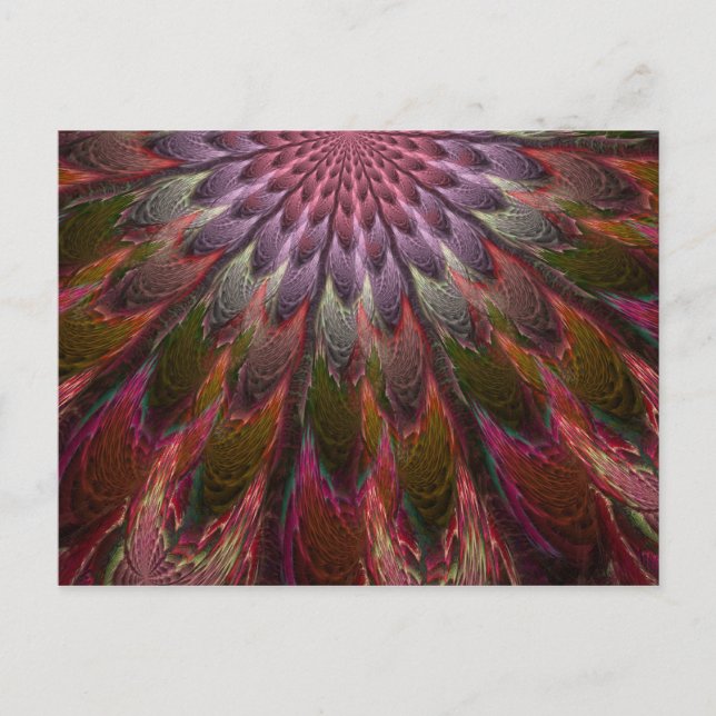 Postal Peacock Feathers (Anverso)