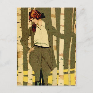 Postal Peacock Feathers libro Ilustracion por C Coles Phi