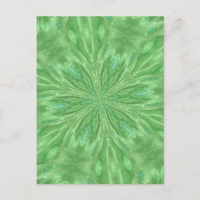 Postal Peacock Green (Anverso)
