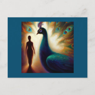 Postal Peacock para animales espirituales 1