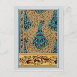 Postal Peacocks de Art Nouveau