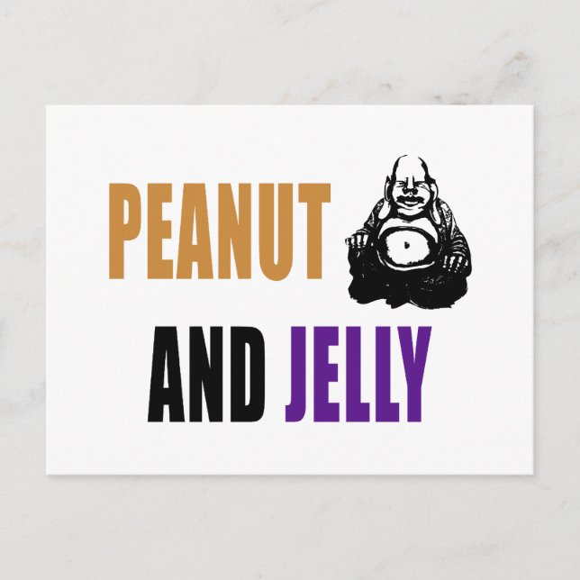 Postal Peanut Buddha & Jelly (Anverso)