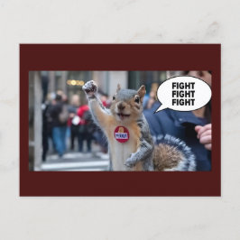 Postal Peanut the Squirrel graciosos Navidades conservado