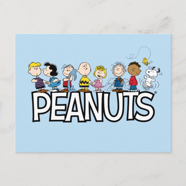 Postal Peanuts Gang Group Lineup (Anverso)