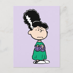 Postal Peanuts Lucy Novia de Frankenstein Halloween