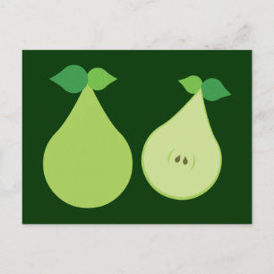 Postal Pear verde moderno