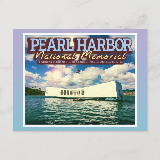 POSTAL PEARL HARBOR MONUMENTO NACIONAL - HONOLULU HAWAII  (Anverso)
