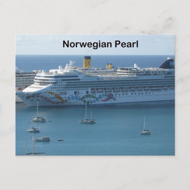 Postal Pearl noruega (Anverso)