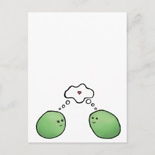 Postal Peas en un podo