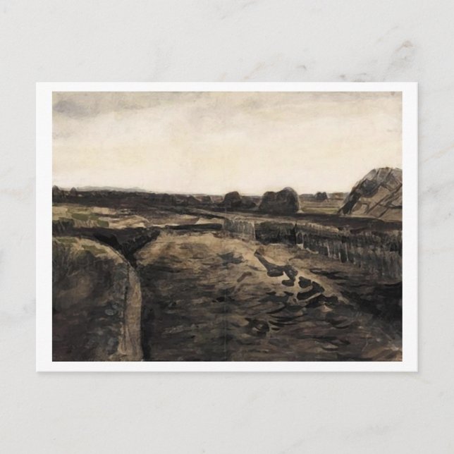 Postal Peat Bog, Bella Artes Vincent van Gogh (Anverso)