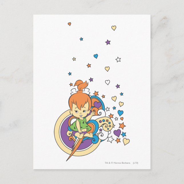 Postal PEBBLES™ En Las Estrellas � (Anverso)