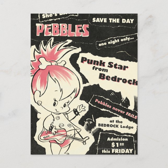 Postal PEBBLES™ Punk Rock Legend (Anverso)