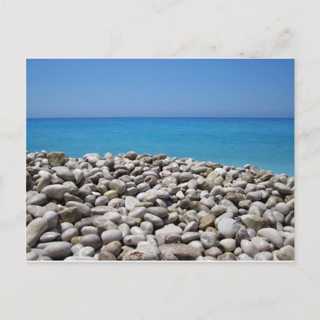 Postal Pebbles y mar (Anverso)