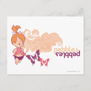 Postal PEBBLES™ y mariposas