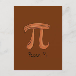 Postal Pecan Pi Cute Math Pi Day Postcard