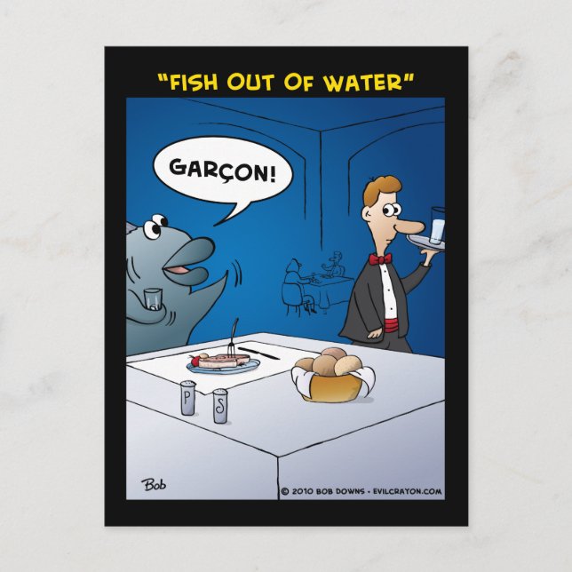 Postal "Peces De Agua" (Anverso)