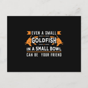 Postal Peces De Oro Incluso Un Pequeño Acuario De Pescado