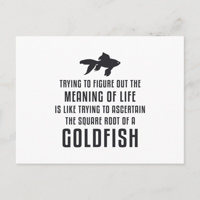 Postal Peces De Oro Significado De La Vida Peces De Oro R (Anverso)