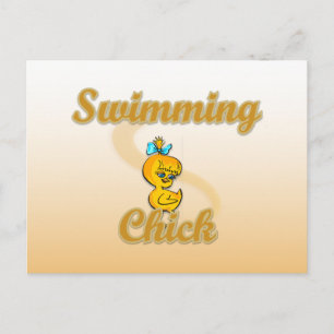 Postal Pechuga de natación