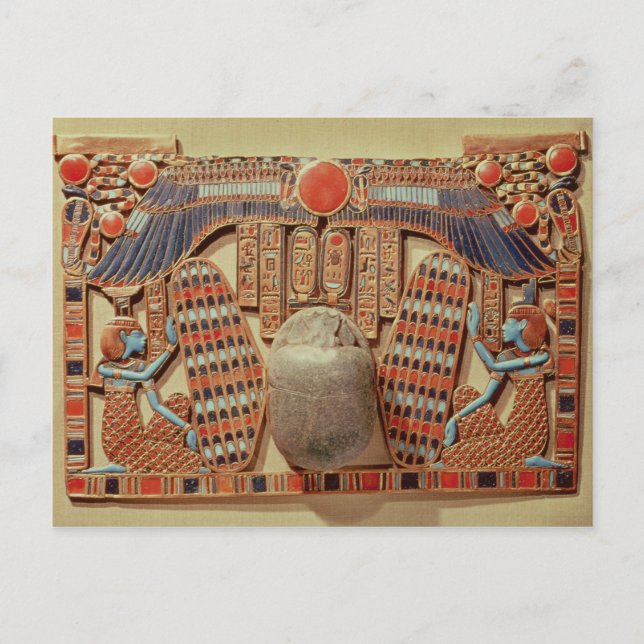 Postal Pectoral decorado con el pañuelo alado (Anverso)