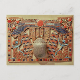 Postal Pectoral decorado con el pañuelo alado