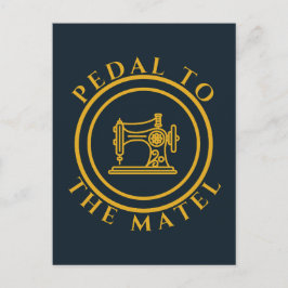 Postal Pedal al matel - Diversión divertida para masticar