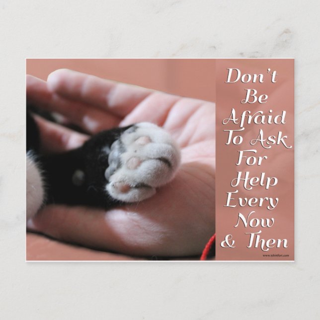 Postal Pedir ayuda (Anverso)