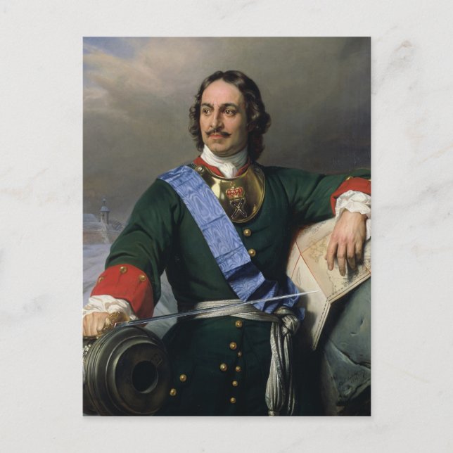 Postal Pedro I el Gran 1838 (Anverso)