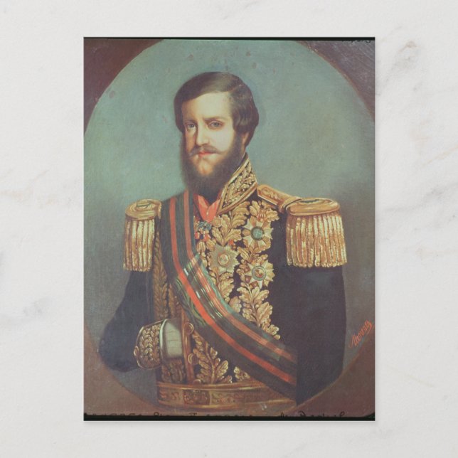 Postal Pedro II de Brasil (Anverso)