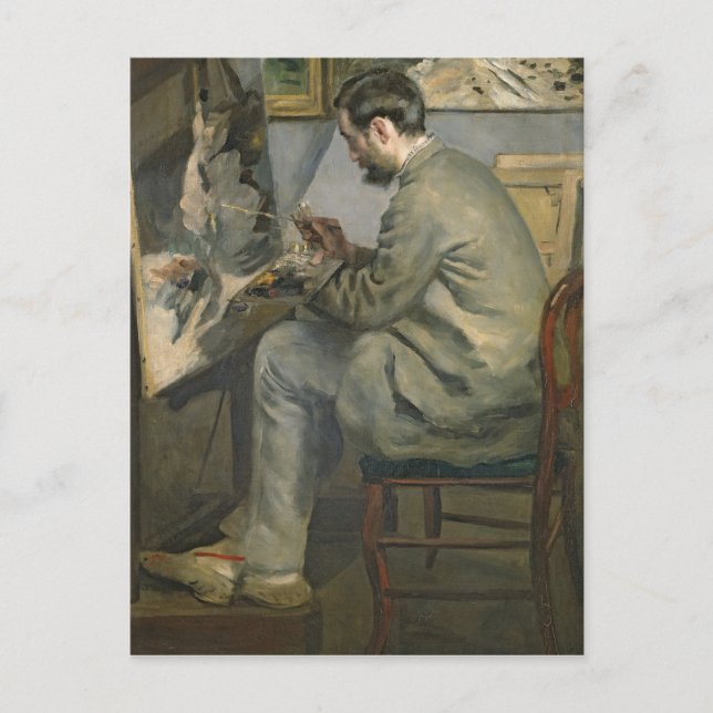 Postal Pedro un Renoir el | Federico Bazille en su (Anverso)