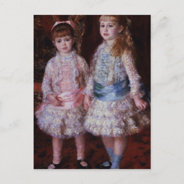 Postal Pedro un Renoir el | rosado y azul (Anverso)
