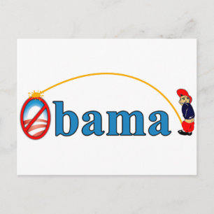 Postal Pee sobre Obama