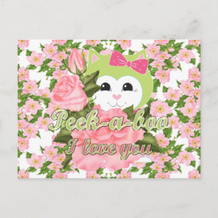 Postal Peek-a-boo te amo