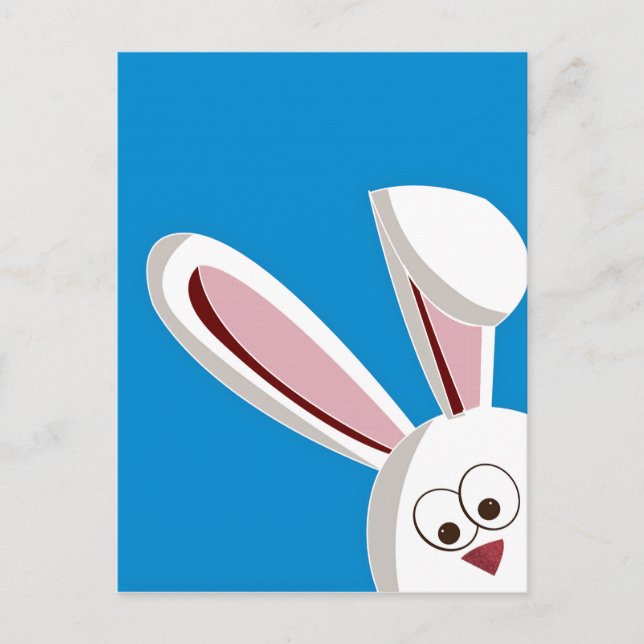 Postal Peeking Bunny (Anverso)