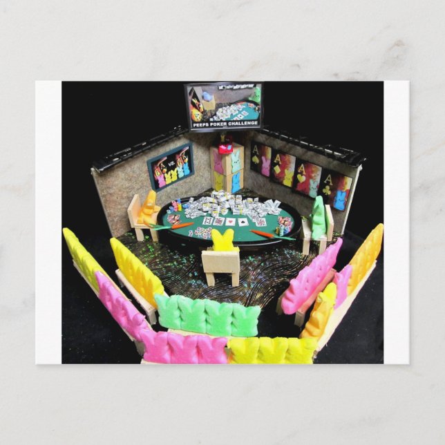 POSTAL PEEPS POKER DIRIGE EL CAMPEONATO (Anverso)