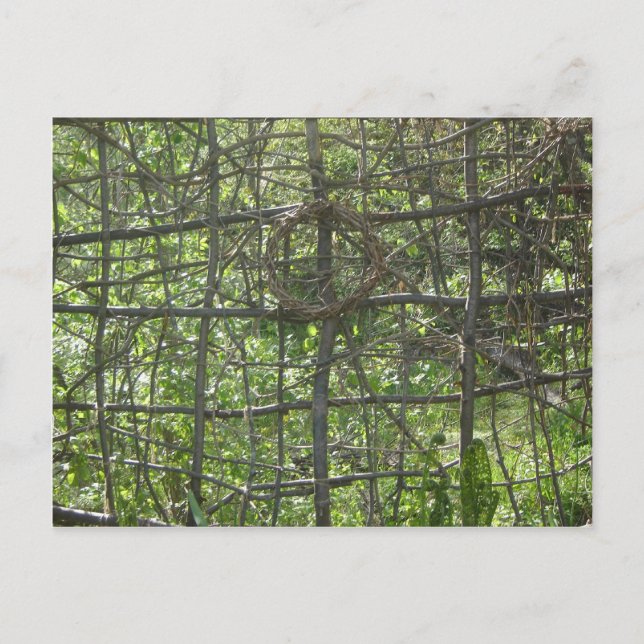 Postal Pegar cerca (Anverso)